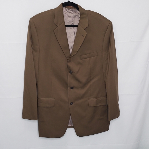 MICHAEL MICHAEL KORS Light Brown Wool Three Button Sports Coat 42 - Picture 4 of 16